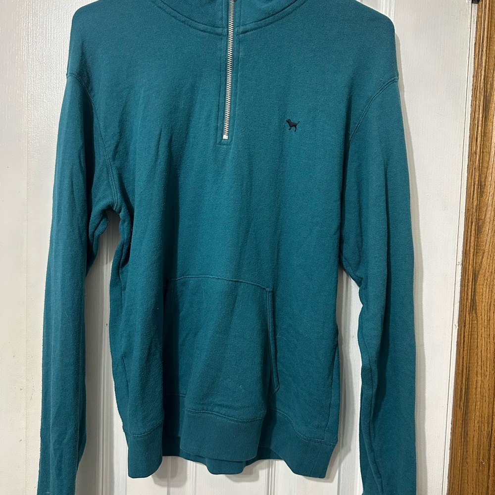 PINK Victoria's Secret Blue Zip Up Sweater